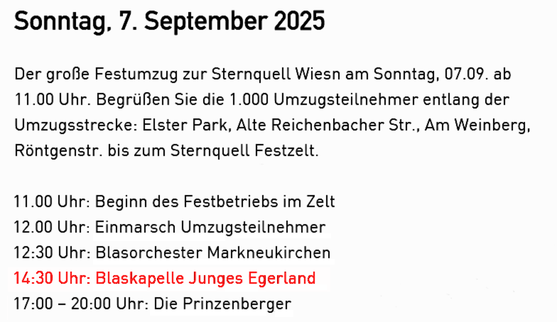 wiesn 2025 programm